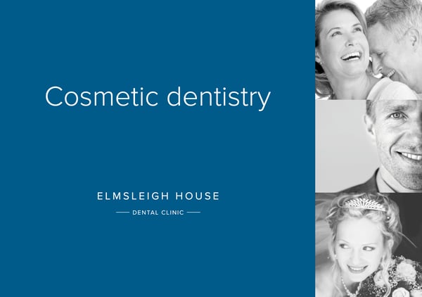 Cosmetic dentistry brochure front page