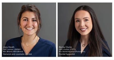 Dentist Joey and dental hygienist Becky join the team at Elmsleigh House Dental Clinic in Farnham, Surrey