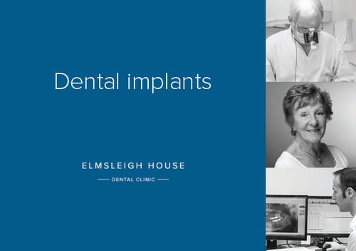 Dental implant brochure front page